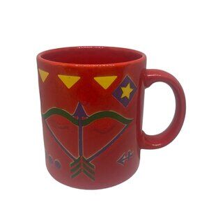 Waechtersback Germany Red Mug with Arrow Design
